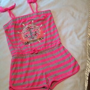 🩷 Juicy Couture Girls Nautical Romper Size M (10/12)